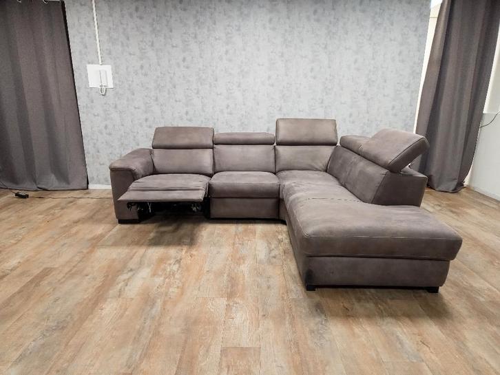 Mooi Bruin Hoekbank, Huis en Inrichting, Banken | Bankstellen, Zo goed als nieuw, Hoekbank, Vierpersoons of meer, 250 tot 300 cm