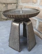 Kandelaar - Brutalist - Japan - Metaal - 1970's - Goed, Antiek en Kunst, Ophalen of Verzenden, Koper of Brons