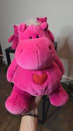 NICI 3x roze zittende nijlpaarden vintage collectoritem, Kinderen en Baby's, Speelgoed | Knuffels en Pluche, Ophalen of Verzenden