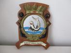 Wapenschild pugnam separate parati Hr.Ms. submarine tijger, Ophalen of Verzenden, Marine, Nederland, Embleem of Badge
