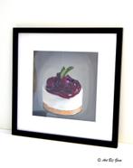 Yummie cheescake....Heerlijk gebakje geschilderd op doek, Ophalen of Verzenden