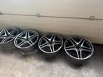 Breedset amg 19 inch Mercedes W205 10.5j 8.5j c63 velgen, Auto-onderdelen, Banden en Velgen, Gebruikt, Velg(en), M, Mercedes