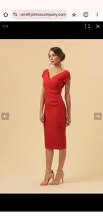 Prachtige rode cocktail jurk - Pretty dress Company, Maat 38/40 (M), Cocktailjurk, Ophalen of Verzenden, Gedragen