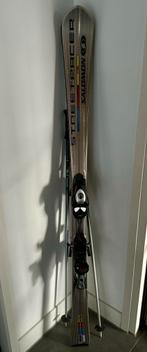 Salomon Carve Ski’s + stokken 160 cm, met Salomon bindingen., Sport en Fitness, Gebruikt, Carve, Ski's, Ophalen