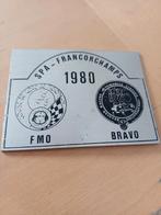 Spa Francorchamps 1980 Herdenkingsplaatje, Ophalen of Verzenden