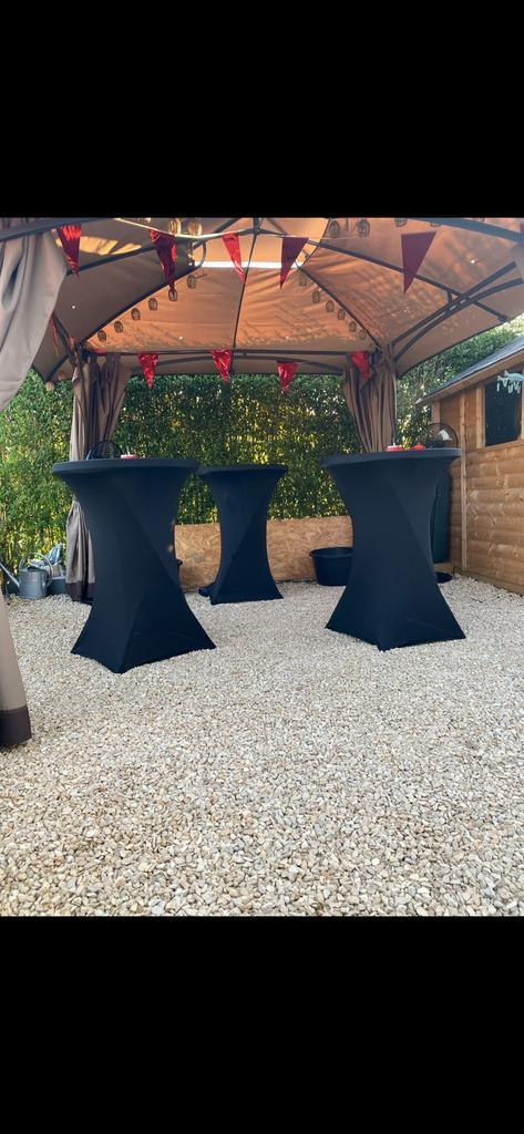 Partytafels te huur plus tafelrok!, Huis en Inrichting, Tafels | Statafels, Zo goed als nieuw, Ophalen of Verzenden