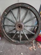 Antiek wagenwiel, Ophalen