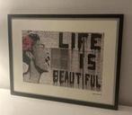 BANKSY : lithografie meet certificaat, Antiek en Kunst, Ophalen of Verzenden