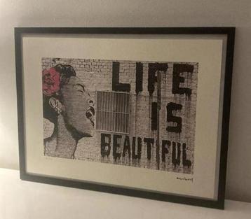 BANKSY : lithografie meet certificaat beschikbaar voor biedingen