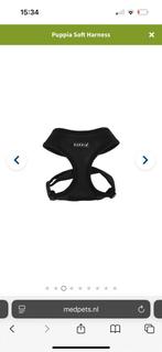 Puppia Soft Harness - M - Zwart voor honden of katten, Ophalen of Verzenden, Zo goed als nieuw