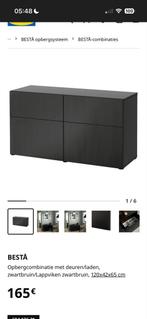 BESTÅ Kast Zwartbruin, Huis en Inrichting, Kasten | Dressoirs, 100 tot 150 cm, Ophalen of Verzenden, Zo goed als nieuw, Met lade(s)