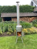 Houtkachelmet RVS met Warmtewisselaar, Ophalen of Verzenden
