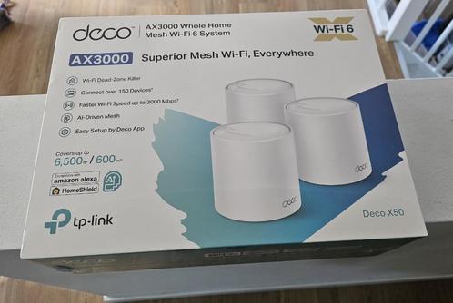 Wifi Mesh - TP-Link Deco X50 (3-pack) in gesealde verpakking, Computers en Software, WiFi-versterkers, Nieuw, Ophalen