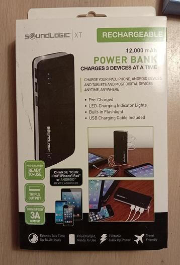 Soundlogic XT 12,000 mAh Powerbank nieuw in doos beschikbaar voor biedingen