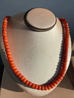 koraalketting met zilveren slot, Sieraden, Tassen en Uiterlijk, Antieke sieraden, Ophalen of Verzenden, Zilver, Ketting