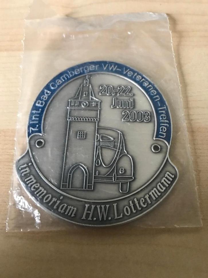Embleem Badge Bad Camberg 2003 VW Volkswagen Kever T1 KG, Verzamelen, Automerken, Motoren en Formule 1, Nieuw, Auto's, Verzenden