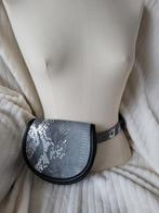 DKNY damestas, heuptas, grijs met zilveren elementen, Grijs, Overige typen, Ophalen of Verzenden, Zo goed als nieuw