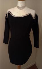 Zwart jurkje maat M Nieuw  stretch, Maat 38/40 (M), Verzenden, Zwart, Nieuw