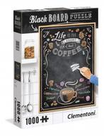 Clementoni: Krijtbord Puzzel: Koffie 1000 stukjes, Ophalen of Verzenden, Minder dan 500 stukjes, Nieuw, Rubik's of 3D-puzzel