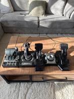 Logitech X56 HOTAS + Saitek Rudder Pedalen, Computers en Software, Joysticks, Ophalen of Verzenden, Gebruikt