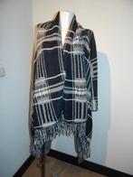 Maje heerlijk grof vest grote ruiten print buiten te dragen, Verzenden, Zwart, Maat 42/44 (L), Maje