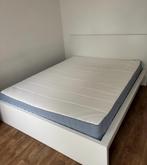 Tweepersoonsbed 140x200 Malm Ikea, Ophalen, Wit, Tweepersoons, 140 cm