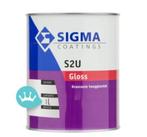 1 liter Sigma coatings S2U Gloss RAL 7012 basaltgrau buiten, Nieuw, Ophalen of Verzenden, Verf, Grijs