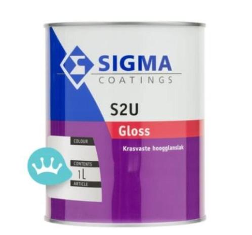 1 liter Sigma coatings S2U Gloss RAL 7012 basaltgrau buiten, Doe-het-zelf en Verbouw, Verf, Beits en Lak, Nieuw, Verf, Minder dan 5 liter