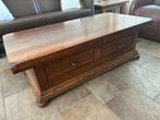 Salontafel rechthoekig met 2 lades en ronde poten, Huis en Inrichting, Tafels | Salontafels, Ophalen, 100 tot 150 cm, 50 tot 100 cm