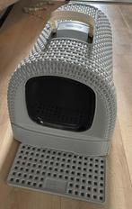 Kattenbak Curver rotan look grijs met lade, Ophalen of Verzenden, Zo goed als nieuw, Gesloten