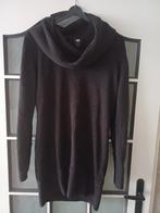 Zwarte lange trui met col, maat L, H&M, Zwart, Maat 42/44 (L), Ophalen of Verzenden