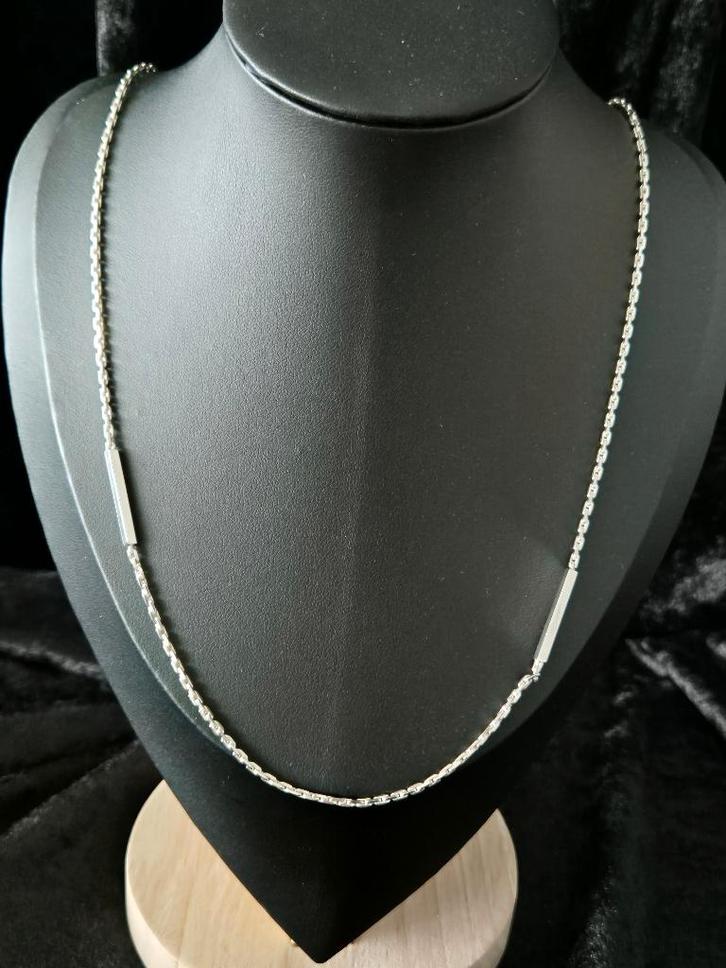 Zilveren ketting 222, Sieraden, Tassen en Uiterlijk, Kettingen, Zo goed als nieuw, Zilver, Zilver, Ophalen of Verzenden