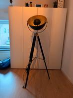 Moderne Driepoot Vloerlamp Zwart/Goud - Eglo Stijl, Ophalen, Nieuw, Hout, 150 tot 200 cm