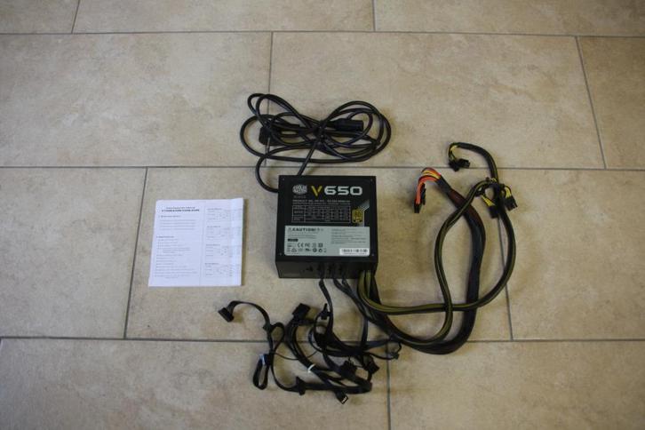 Cooler Master RS-650-AMAA-G1 650 Watt 80+ Gold-voeding., Computers en Software, Interne voedingen, Ophalen of Verzenden