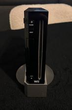 Nintendo Wii Zwart Met HDMI Converter, Spelcomputers en Games, Spelcomputers | Nintendo Wii, Ophalen of Verzenden, Gebruikt, Zonder controller