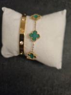 Armband roestvrijstalen, Sieraden, Tassen en Uiterlijk, Armbanden, Ophalen of Verzenden, Nieuw, Goud, Staal