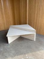 Vintage Travertin driehoekige salontafels Up & Up, Antiek en Kunst, Ophalen