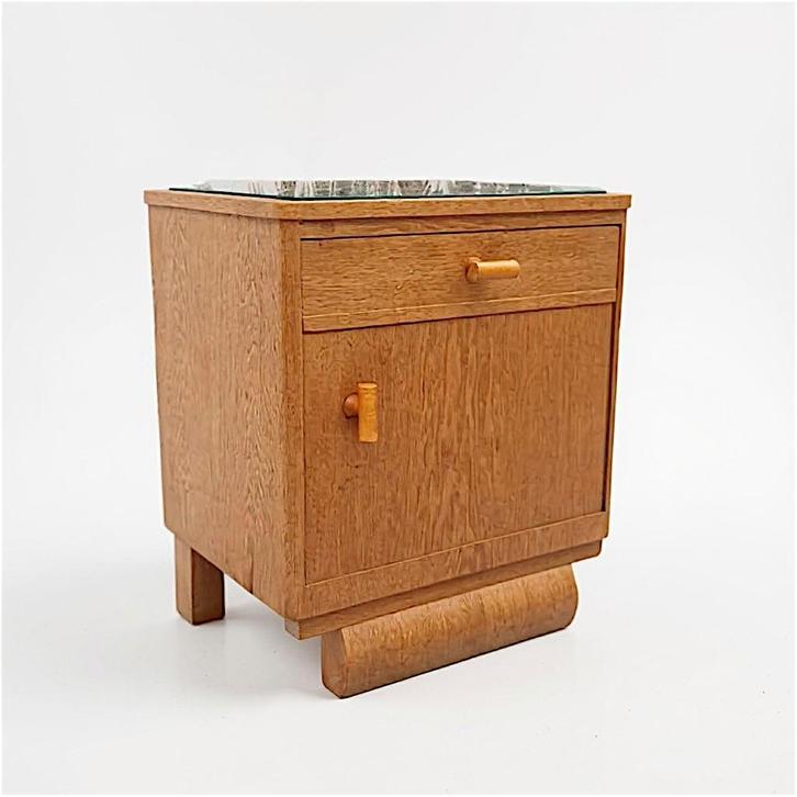 Art Deco Nachtkastje / Halkastje Jaren 30, Antiek en Kunst, Antiek | Meubels | Kasten, Ophalen of Verzenden