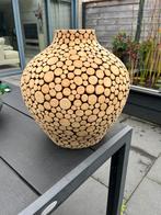 Bijzondere grote vaas, 38 cm hoog, Huis en Inrichting, Ophalen, Overige kleuren, Minder dan 50 cm, Glas