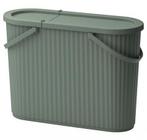 NEW-  DAMMÄNG Ton met deksel, grijsgroen, 48 l, Ophalen of Verzenden, Zo goed als nieuw, Kunststof, Minder dan 50 cm