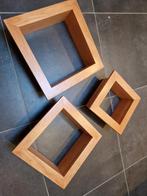 houten wand kubussen / wandrek 3 delig, Minder dan 50 cm, Nieuw, Minder dan 50 cm, Ophalen of Verzenden