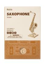 Robotime Saxophone TG309 Bouwpakket Nieuw, Hobby en Vrije tijd, Modelbouw | Overige, Groter dan 1:32, Nieuw, Ophalen of Verzenden