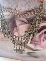 Vintage Indiase Zilveren Belletjes Ketting, Ophalen of Verzenden, Gebruikt, Zilver, Met hanger