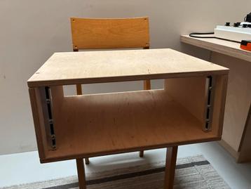 Houten 19" rack 3hu, berken, desktop beschikbaar voor biedingen