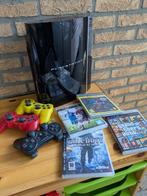 Playstation 3 met controller en games, Spelcomputers en Games, Ophalen, Phat, Met 1 controller, Gebruikt