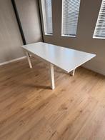 Uittrekbare eettafel gebruik ikea, Huis en Inrichting, Tafels | Eettafels, Zo goed als nieuw, Vijf personen of meer, Rechthoekig