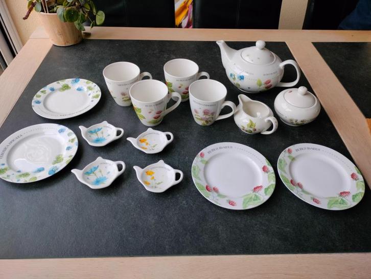 Theeservies Marjolein Bastin NIEUW 15-delig, Huis en Inrichting, Keuken | Servies, Nieuw, Compleet servies, Overige stijlen, Porselein