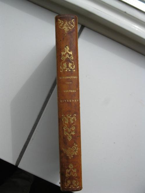 Oeuvres diverses de Montesquieu - 1845, 1e druk., Antiek en Kunst, Antiek | Boeken en Bijbels, Ophalen of Verzenden
