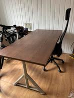 Bureau 160x80 + bureaustoel, Doe-het-zelf en Verbouw, Tekentafels, Ophalen, Zo goed als nieuw, 170 cm of meer