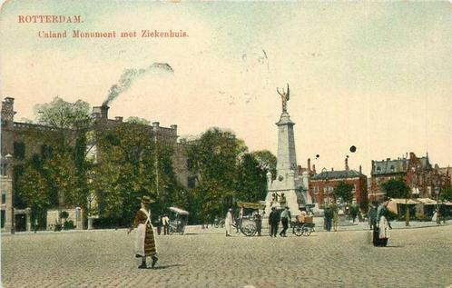 (300-246-023) Rotterdam Caland Monument met Ziekenhuis, Verzamelen, Ansichtkaarten | Nederland, Zuid-Holland, Verzenden